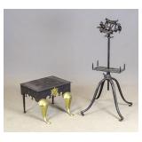 Trivet & Iron Book Stand Lot