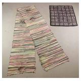 Hooked Rug & Rag Runner Lot