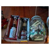 2 OIL LAMPS & CHICKEN BOULLION CUBES