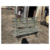 ANTIQUE FOLDING PARK BENCH