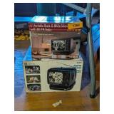 2 PORTABLE VINTAGE TVS