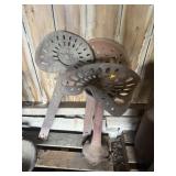3 VINTAGE TRACTOR SEATS