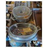GLASSBAKE DISHES & SERVING PLATTERS