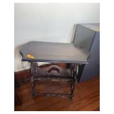 VINTAGE WOODEN MAGAZINE STAND TABLE