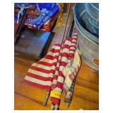 6 SMALL AMERICAN FLAGS