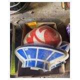 2 PLASTIC AMOCO TORCH FUEL SIGNS