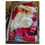 ANTIQUE SANTA MASK & DECORATIONS