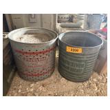 2 VINTAGE MINNOW BUCKETS