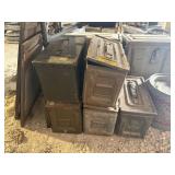 5 METAL AMMO CANS