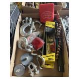 NEW CHAIN HOOKS, STONES, DRILL BITS, AND MORE