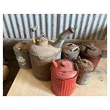 6 METAL FUEL CANS