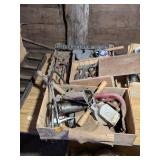 2 BOXES - GREASE GUN, HAND PUMP, AND MORE