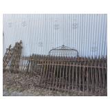 COLLECTION OF WROUGHT IRON FENCING