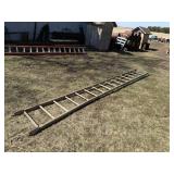 12 FOOT WOODEN LADDER