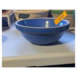 7' BLUE STONEWARE MIXING BOWL