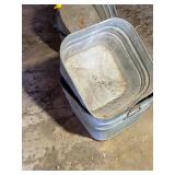 2 GALVANIZED WASH TUBS