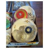 HAND-PAINTED BOWLS & SERVING PLATTER