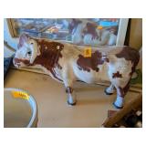 ANTIQUE STEER PIGGY BANK