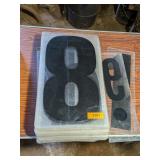 LARGE SERVICE STATION CENTER LIGHTED SIGN NUMBERS