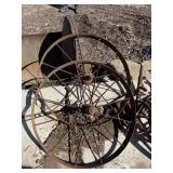 2 MATCHING STEEL WHEELS