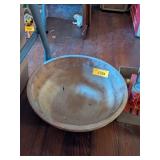 13' WOODEN ANTIQUE WOODEN BOWL