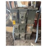 9 SMALL METAL AMMO CANS