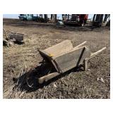 ANTIQUE STEEL WHEEL WHEELBARROW
