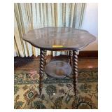 CLAW FOOT OCTAGON DECORATIVE TABLE
