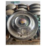 5 MATCHING OLDSMOBILE HUB CAPS
