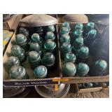 2 BOXES - VINTAGE GLASS INSULATORS