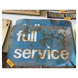 2 DOUBLE-SIDED FULL SERVICE SIGNS