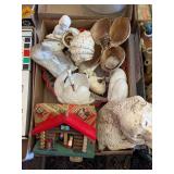 VINTAGE ANIMAL FIGURINES & MYSTIC WEATHER HOUSE