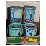 9 - BUGLER TOBACCO TINS