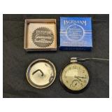 INGRAHAM MONTGOMERY WARD POCKET WATCH, WORKS