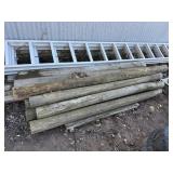 COLLECTION OF 6 FT POSTS