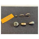 6 - ANTIQUE RINGS, SOME MARKED SEE PHOTOS