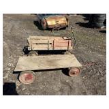 2 VINTAGE CHILD WAGONS
