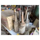 5 GLASS OIL POURERS