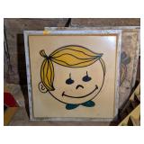 2 - VINTAGE 4FT VEGETABLE KID PLASTIC SIGNS