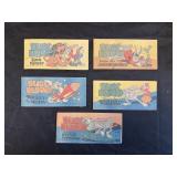 1949 QUAKER BUGS BUNNY COMICS A 1-5, NICE SHAPE