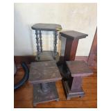 4 VARIOUS HEIGHT PLANT STANDS