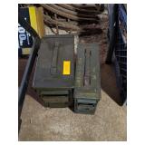 2 METAL AMMO CANS