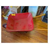 ANTIQUE KIDS METAL WHEELBARROW