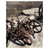 5 SMALL STEEL WHEELS