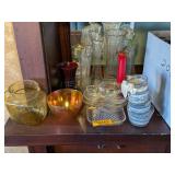 22KT GOLD RIMMED SERVING PLATTERS, VASES & MORE