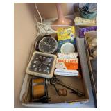 VINTAGE ALARM CLOCKS, PENCIL SHARPENER & MORE