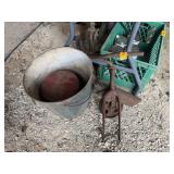 VINTAGE PAIL AND TRICYCLE PARTS