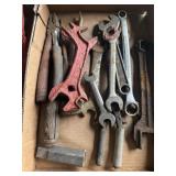 ANTIQUE WRENCHES, TOOLS, AND MORE