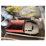 2 ANTIQUE METAL TRUCK TOYS