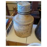 ANTIQUE LARGE STONEWARE CANNING JAR